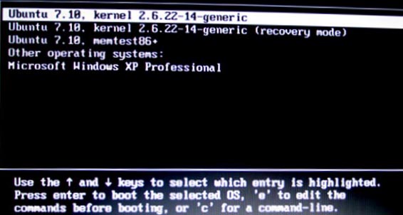 GRUB OS Selector