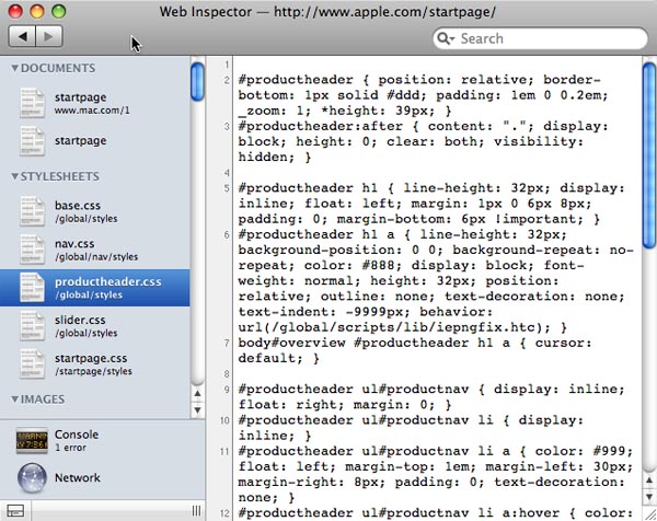 Web Inspector