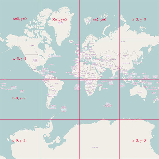 OSM Tile Zoom 2