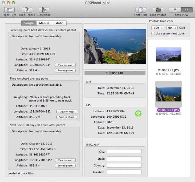 GPS PhotoLinker on Mavericks