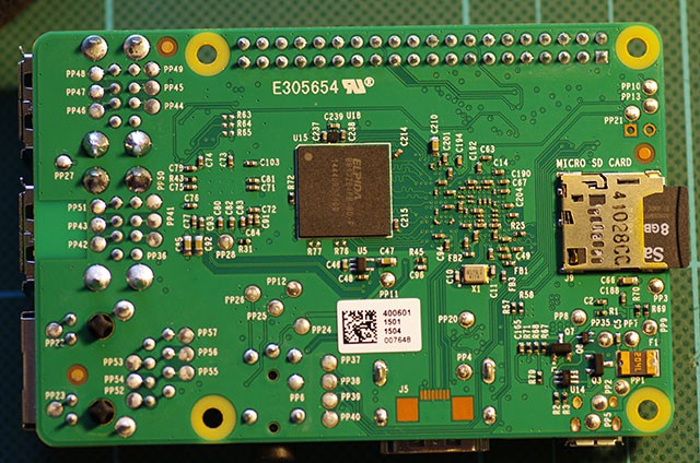 Raspberry Pi 2 Back Side