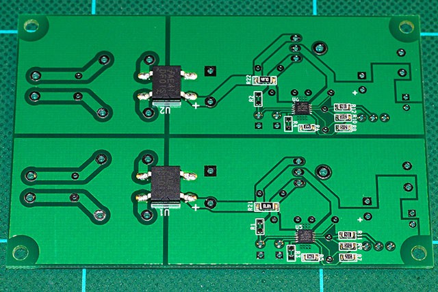 電源キット基板の裏面