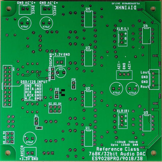 ES9028PRO DAC board