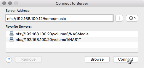 Network Mount Dialog