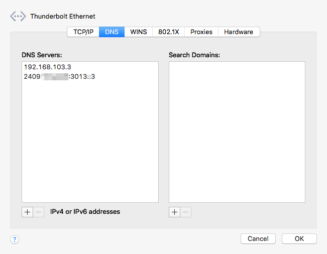 Mac Client IPv6 DNS with RA