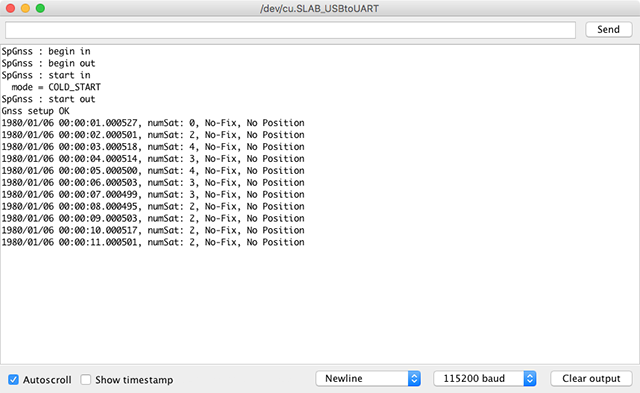 GNSS Capturing Start 