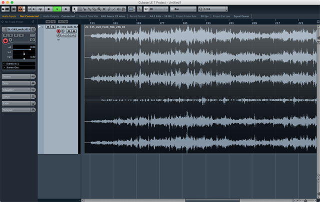 2L145 MultiTrack Wave Forms