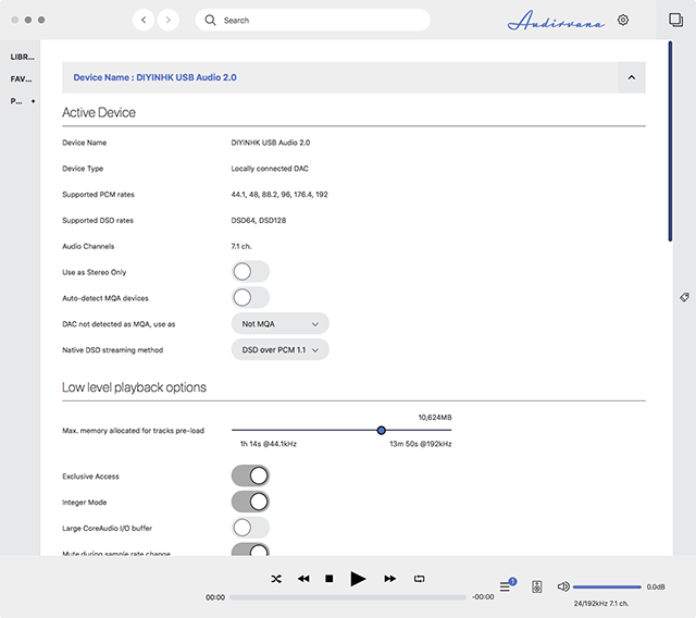 DIYINHK USB DDI on Audirvana35