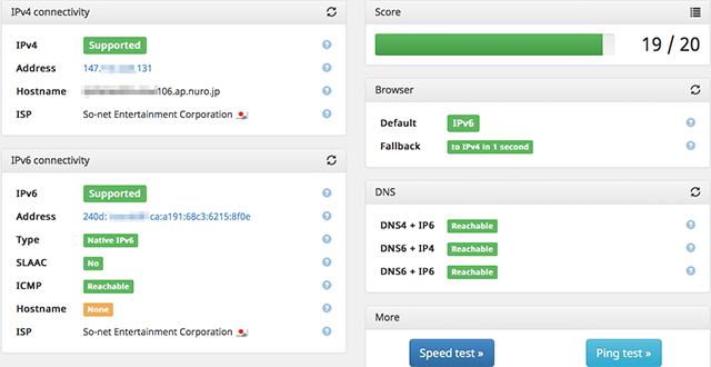 Check IPv6 VL202 Access