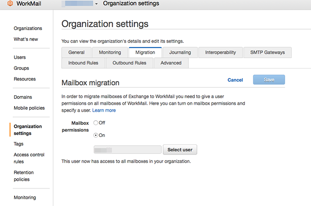 Set Migration Perimittion