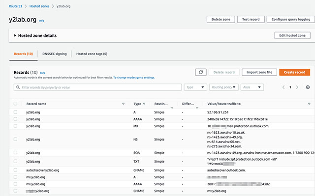 Update DNS Entries