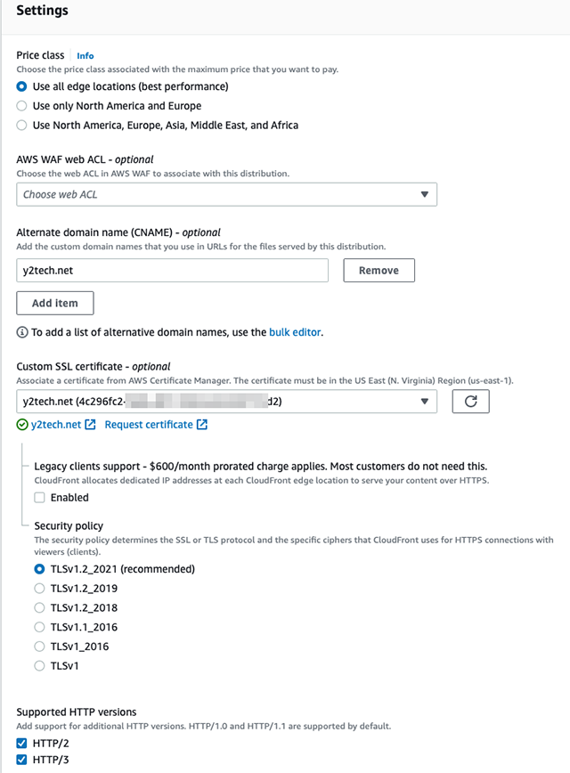 Distribution Setting