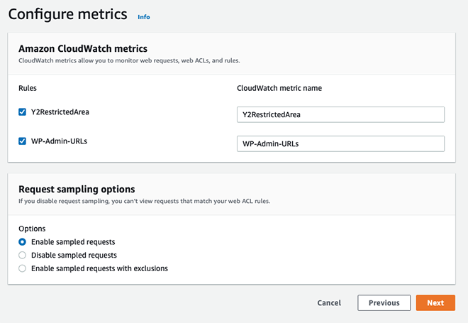 Register CW Metrics