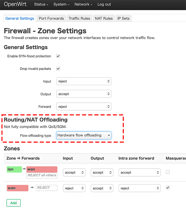 OpenWRT HW Offloading