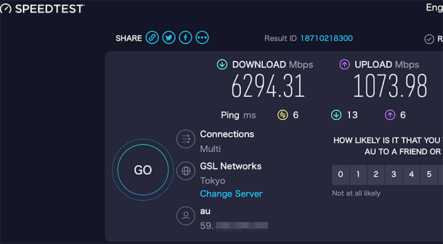 SpeedTest with HW Offloading