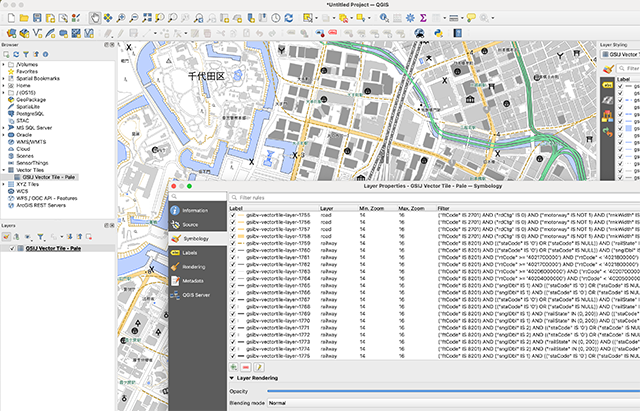 Editing Map Styles with QGIS