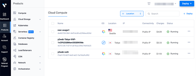 Vultr After Login Top