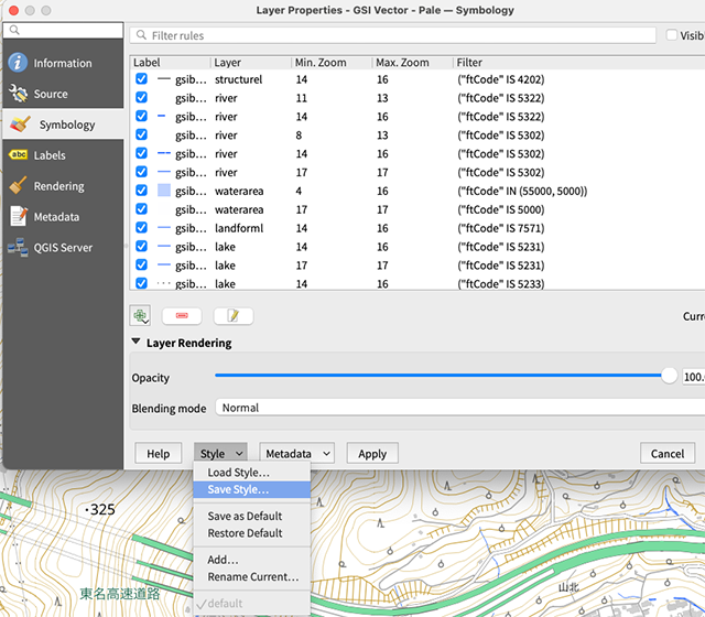 Exporting QGIS Styles