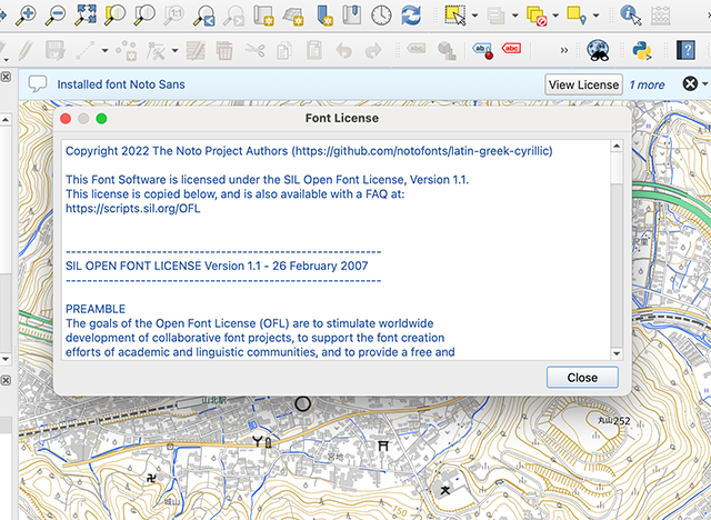 Noto Sans Font Installed