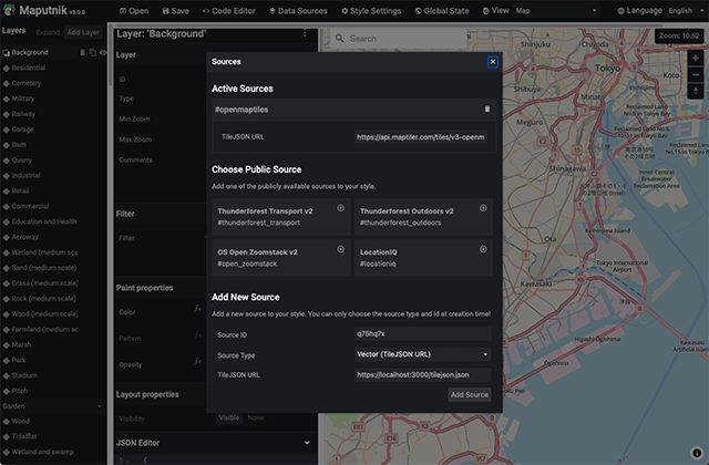 OSM Style Set Data Source
